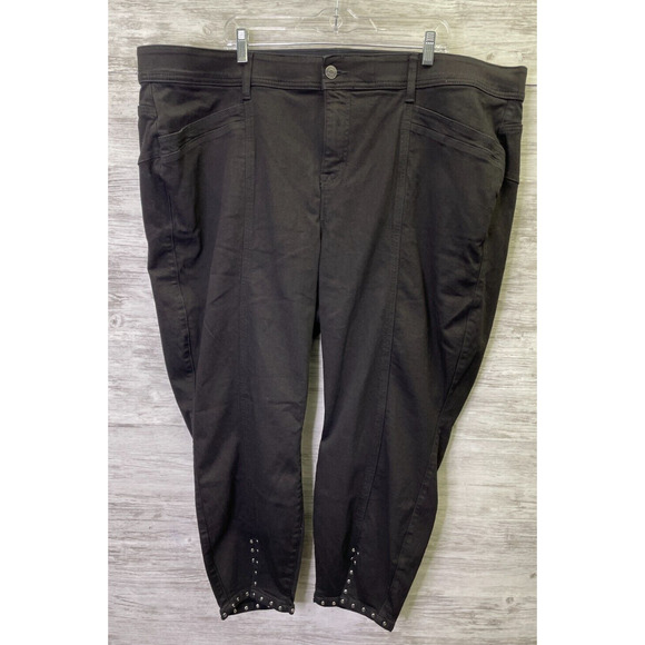 Torrid Bombshell Skinny Jeans Plus Size 28 Short Stretch Studded Ankle High Rise - Picture 1 of 13